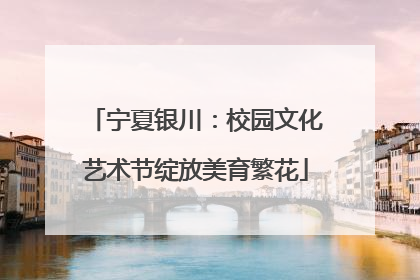 宁夏银川：校园文化艺术节绽放美育繁花