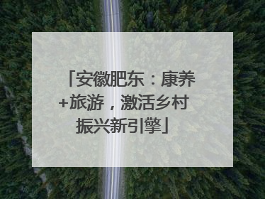 安徽肥东：康养+旅游，激活乡村振兴新引擎