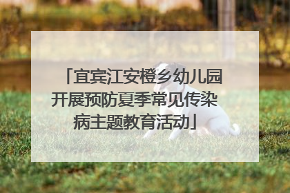 宜宾江安橙乡幼儿园开展预防夏季常见传染病主题教育活动