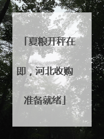 夏粮开秤在即，河北收购准备就绪