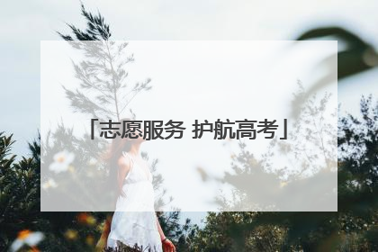 志愿服务 护航高考