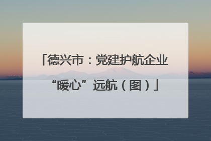 德兴市：党建护航企业“暖心”远航（图）