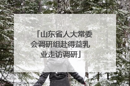 山东省人大常委会调研组赴得益乳业走访调研