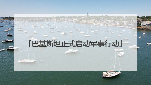 巴基斯坦正式启动军事行动