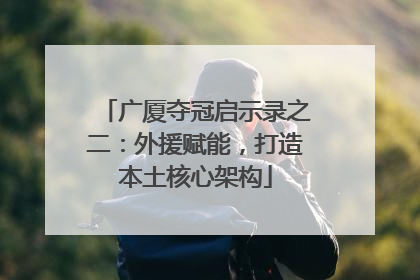 广厦夺冠启示录之二：外援赋能，打造本土核心架构