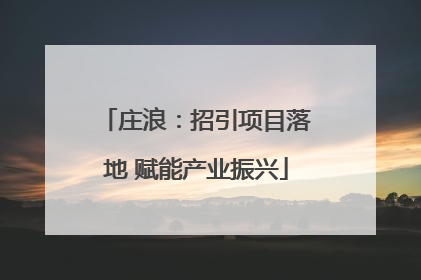 庄浪：招引项目落地 赋能产业振兴