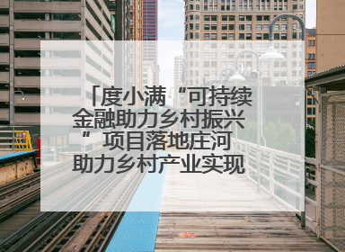 度小满“可持续金融助力乡村振兴”项目落地庄河 助力乡村产业实现绿色转型