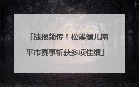 捷报频传！松溪健儿南平市赛事斩获多项佳绩