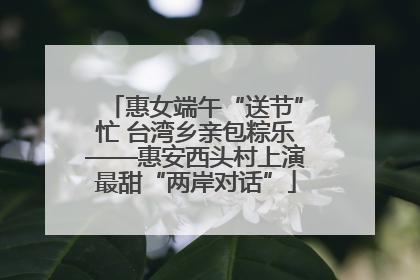 惠女端午“送节”忙 台湾乡亲包粽乐——惠安西头村上演最甜“两岸对话”