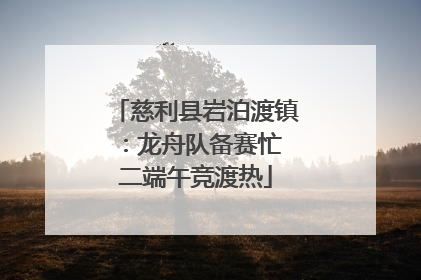 慈利县岩泊渡镇：龙舟队备赛忙 二端午竞渡热