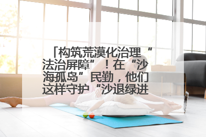 构筑荒漠化治理“法治屏障”！在“沙海孤岛”民勤，他们这样守护“沙退绿进”的生态奇迹