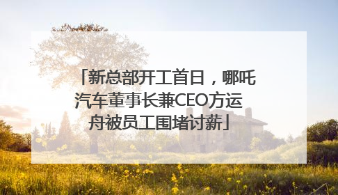 新总部开工首日，哪吒汽车董事长兼CEO方运舟被员工围堵讨薪