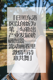 日照东港区以创新为笔，勾勒出产业发展磅礴图景——流动画卷里 激情与诗意共舞