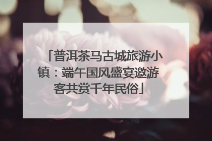 普洱茶马古城旅游小镇：端午国风盛宴邀游客共赏千年民俗