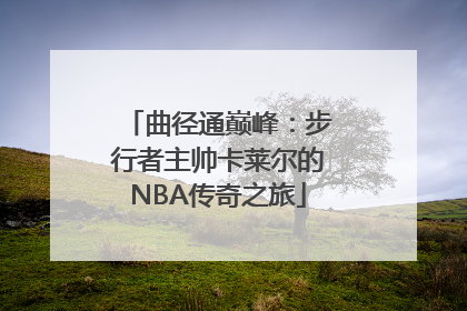 曲径通巅峰：步行者主帅卡莱尔的NBA传奇之旅