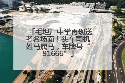 毛坦厂中学再现送考名场面！头车司机姓马属马，车牌号“91666”