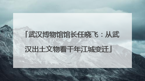 武汉博物馆馆长任晓飞：从武汉出土文物看千年江城变迁