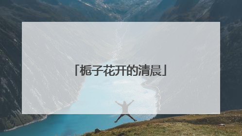 栀子花开的清晨
