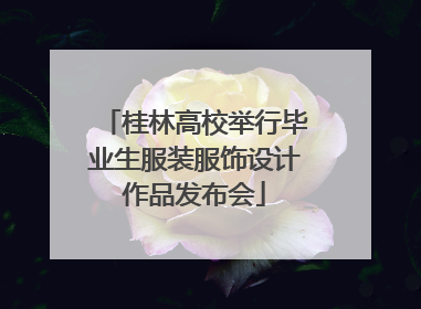 桂林高校举行毕业生服装服饰设计作品发布会