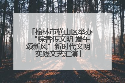 榆林市横山区举办“粽香传文明 端午颂新风”新时代文明实践文艺汇演