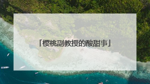 樱桃副教授的酸甜事