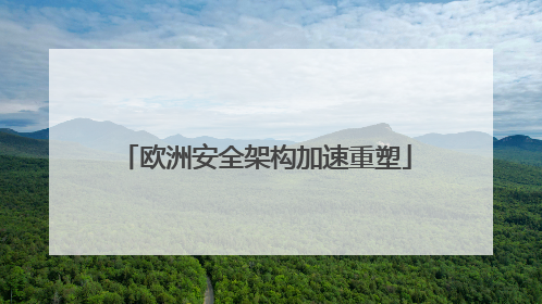 欧洲安全架构加速重塑