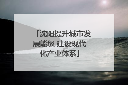 沈阳提升城市发展能级 建设现代化产业体系