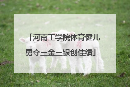 河南工学院体育健儿勇夺三金三银创佳绩