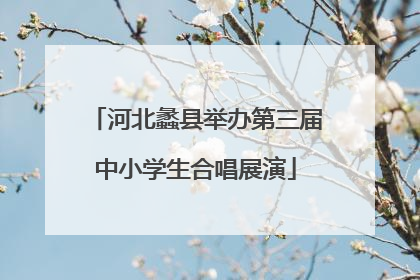 河北蠡县举办第三届中小学生合唱展演