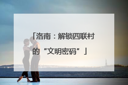 洛南：解锁四联村的“文明密码”