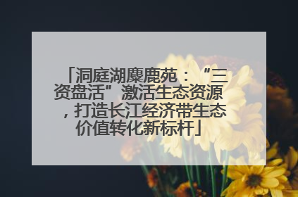 洞庭湖麋鹿苑：“三资盘活”激活生态资源，打造长江经济带生态价值转化新标杆