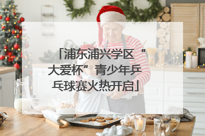 浦东浦兴学区“大爱杯”青少年乒乓球赛火热开启