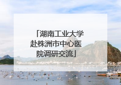 湖南工业大学赴株洲市中心医院调研交流