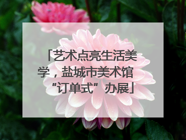 艺术点亮生活美学，盐城市美术馆“订单式”办展