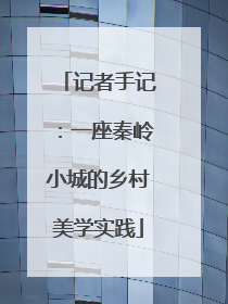 记者手记：一座秦岭小城的乡村美学实践
