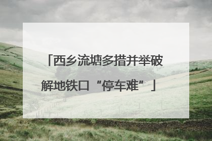 西乡流塘多措并举破解地铁口“停车难”