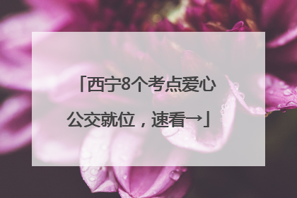 西宁8个考点爱心公交就位，速看→