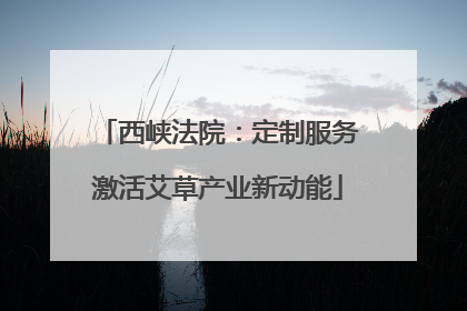 西峡法院：定制服务激活艾草产业新动能