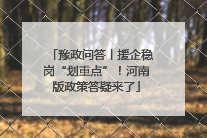 豫政问答丨援企稳岗“划重点”！河南版政策答疑来了