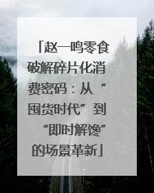 赵一鸣零食破解碎片化消费密码：从“囤货时代”到“即时解馋”的场景革新