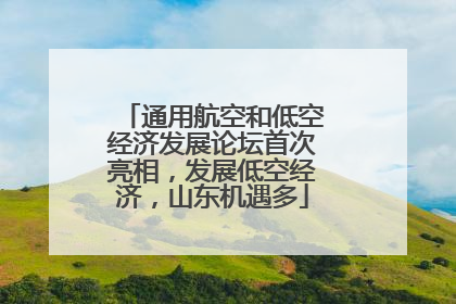 通用航空和低空经济发展论坛首次亮相，发展低空经济，山东机遇多