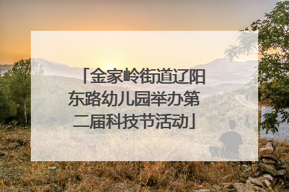 金家岭街道辽阳东路幼儿园举办第二届科技节活动