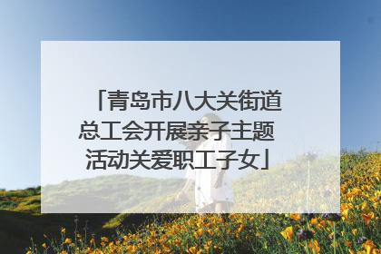 青岛市八大关街道总工会开展亲子主题活动关爱职工子女