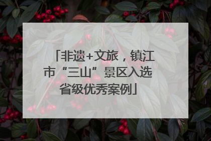 非遗+文旅，镇江市“三山”景区入选省级优秀案例