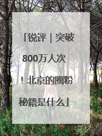 锐评｜突破800万人次！北京的圈粉秘籍是什么