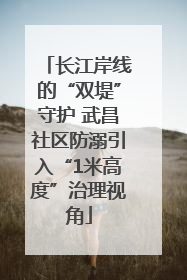 长江岸线的“双堤”守护 武昌社区防溺引入“1米高度”治理视角