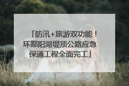 防汛+旅游双功能！环鄱阳湖堤顶公路应急保通工程全面完工
