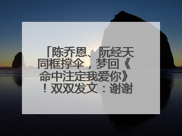 陈乔恩、阮经天同框撑伞，梦回《命中注定我爱你》！双双发文：谢谢我们都没变