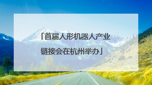首届人形机器人产业链接会在杭州举办