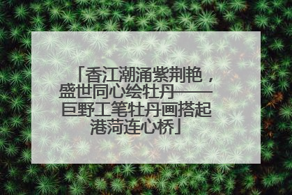 香江潮涌紫荆艳，盛世同心绘牡丹——巨野工笔牡丹画搭起港菏连心桥
